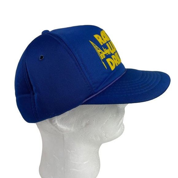 Vintage SnapBack Ramlo Well Drilling Sellout Blue Yellow OSFA Hipster 90s CLEAN - Picture 2 of 16